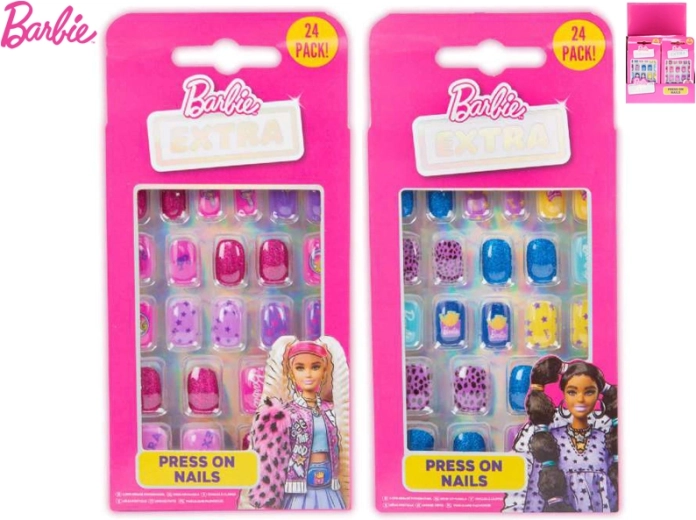 Set d’ongles autocollants BARBIE pour enfants