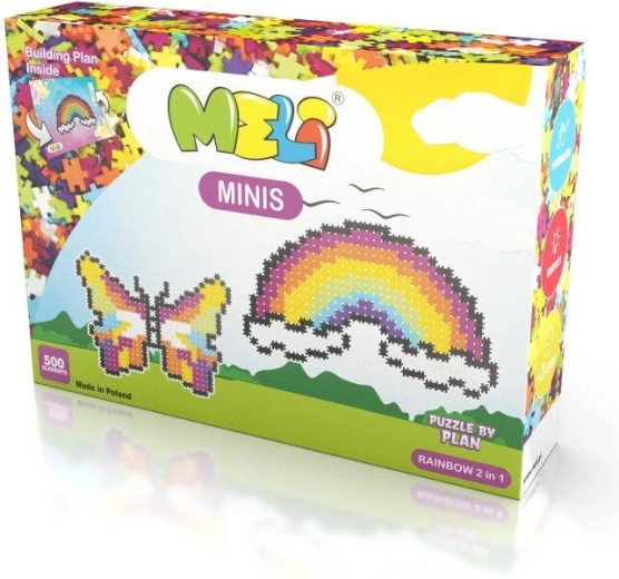 Kit de construction MELI Minis Rainbow 2-en-1 – 500 pièces