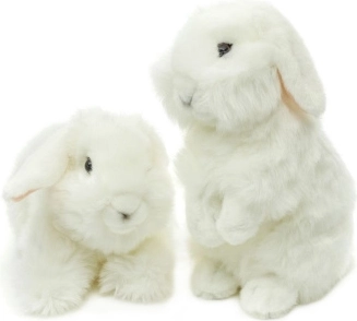 Lapin blanc en peluche 18 cm