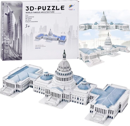 Puzzle 3D Capitole des États‑Unis 132 pièces