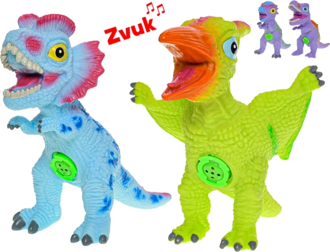 Dinosaure interactif à piles 18–21 cm avec sons