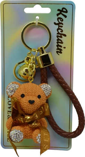 Porte-clés ourson brun