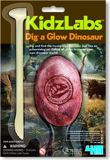 4M Squelette de dinosaure phosphorescent