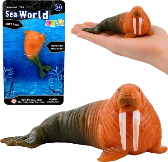 Figurine réaliste en caoutchouc – Morse 13 cm