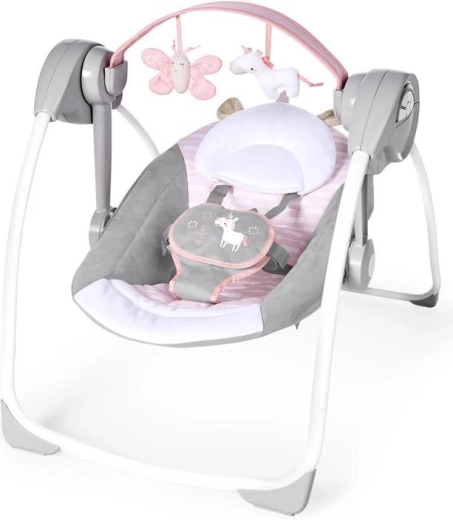 Ingenuity balancelle avec mélodies Flora the Unicorn, 0–9 kg