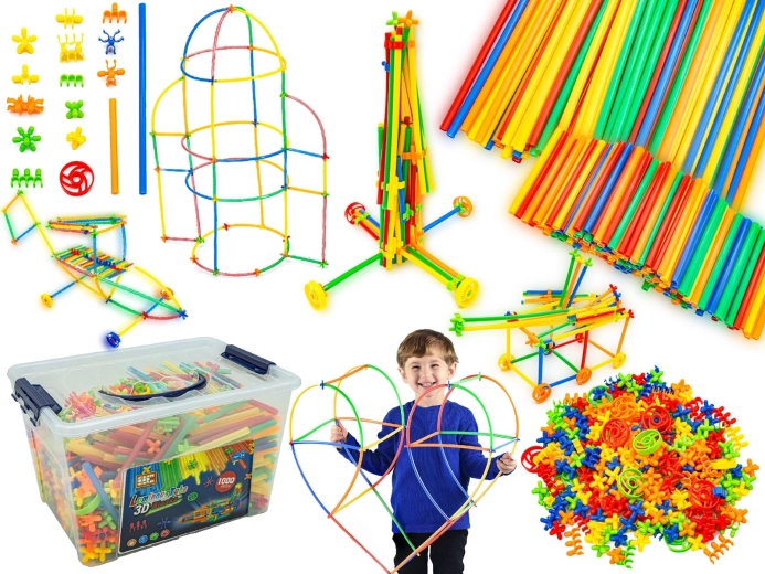 Jeu de construction 3D lumineux en valisette – 1000 pièces