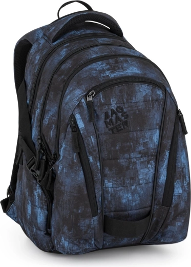 Sac à dos étudiant Bagmaster bag 25 noir-bleu