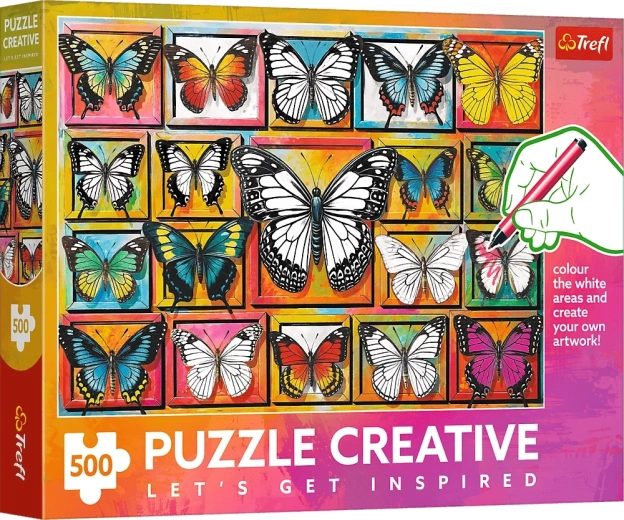 Puzzle Trefl Creative collection de papillons 500 pièces