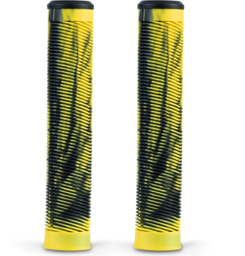 Poignées pour trottinette SOKE noir et jaune, 2 pièces