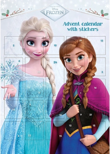 Calendrier de l’Avent avec autocollants La Reine des Neiges