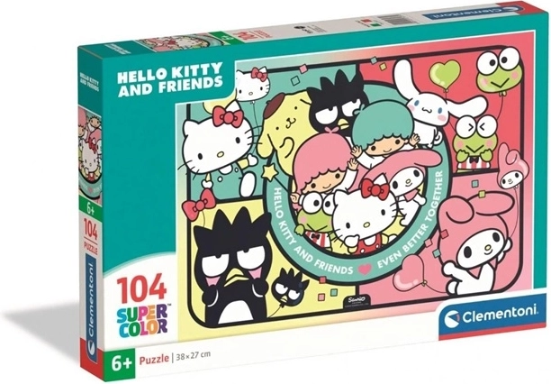 Puzzle Clementoni SuperColor Hello Kitty et ses amis – 104 pièces