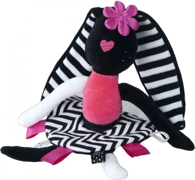 Lapine en peluche sensorielle pour bébés