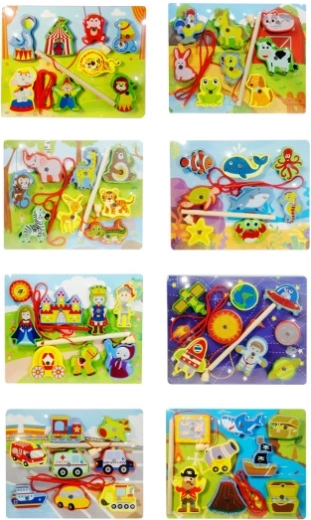 Puzzle en bois avec canne à pêche magnétique - 1 pièce