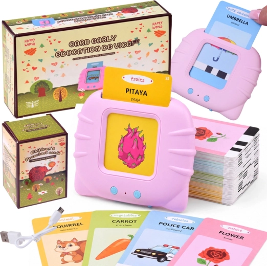 Lecteur interactif de cartes éducatives pour enfants polonais–anglais (224 cartes)