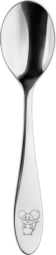 Cuillère pour enfant en acier inoxydable Souris