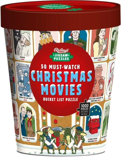 Ridley's Games Puzzle Bucket List : 50 films de Noël à voir absolument, 1000 pièces
