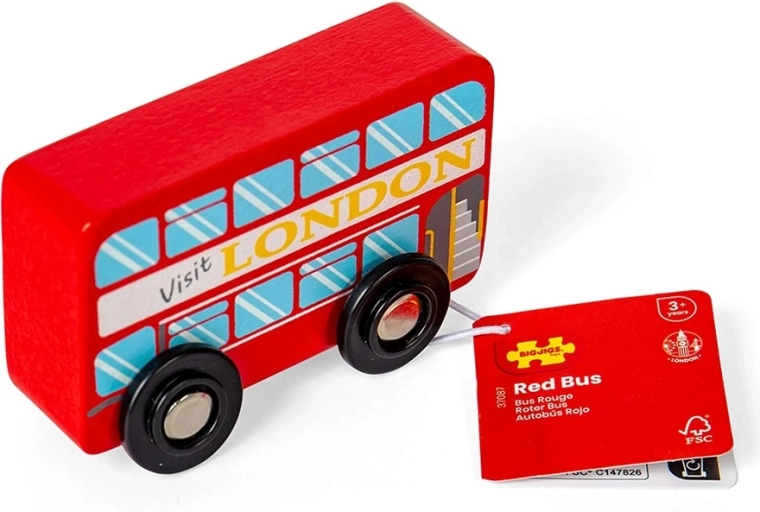 Autobus londonien à impériale en bois Bigjigs Toys