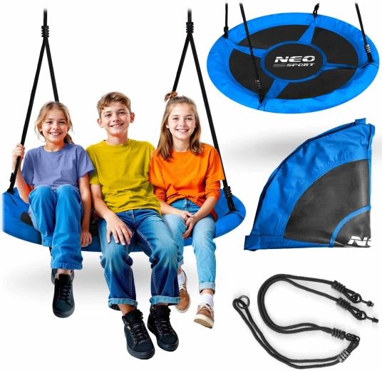 Balançoire ronde Neo-Sport type nid de cigogne Swingo 115 cm