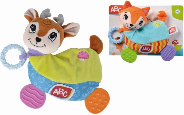 Peluche avec anneau de dentition Forest Friends, 2 modèles