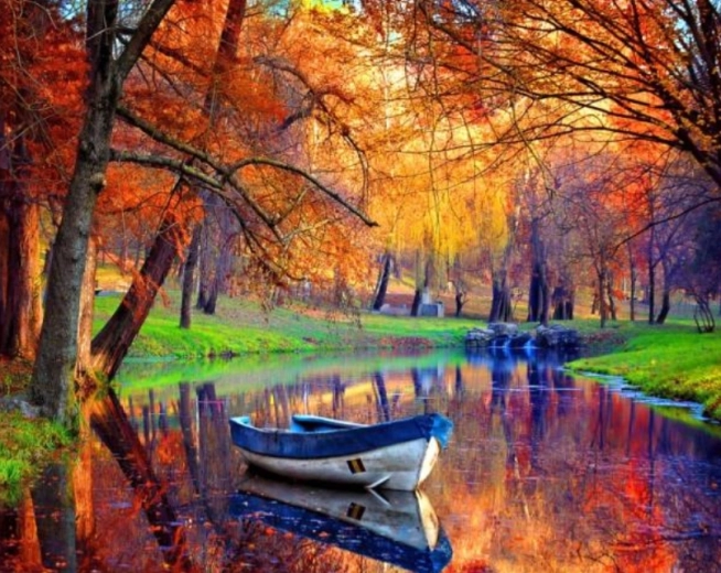 Peinture diamant Bateau abandonné 30 × 40 cm