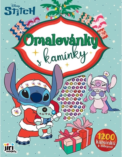 Coloriages avec strass Lilo & Stitch Noël