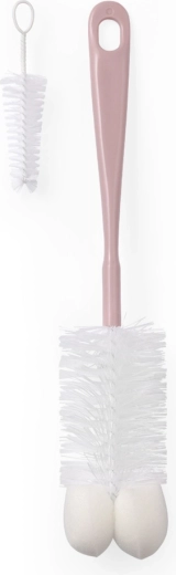 BabyOno brosse pour biberons et tétines – rose