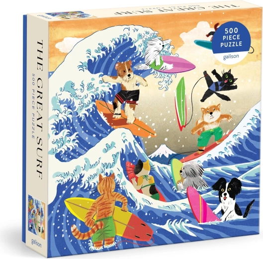 Puzzle carré Galison La Grande Vague – 500 pièces