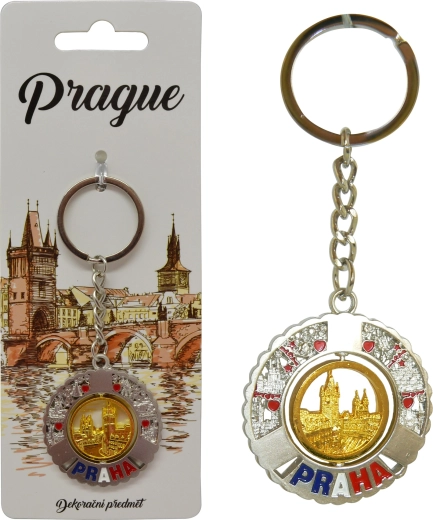 Porte-clés Prague – souvenir stylé au motif de la ville