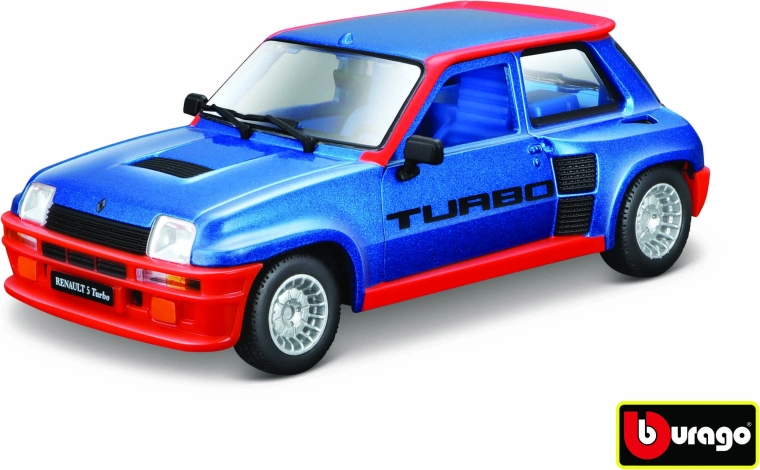 Modèle de voiture métallique 1:24 Renault 5 Turbo – bleu (Bburago)