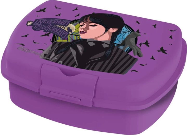 Boîte à goûter Wednesday en plastique 14 × 18 × 6,7 cm