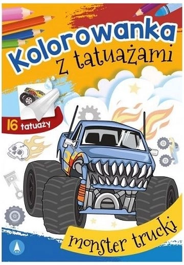 MOTOtattoo Monster trucks – coloriages et tatouages lavables