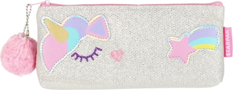 Trousse licorne avec porte-clés - 1 pièce