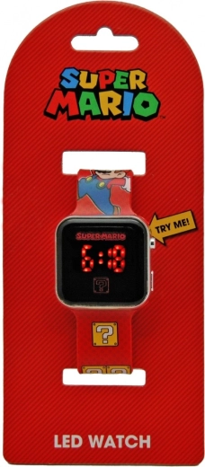 Montre LED pour enfants SUPER MARIO – rouge