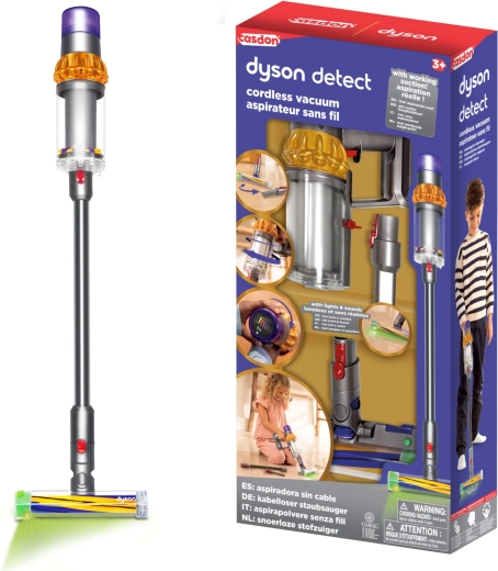 Casdon Dyson Detect aspirateur balai sans fil pour enfants avec lumière et son