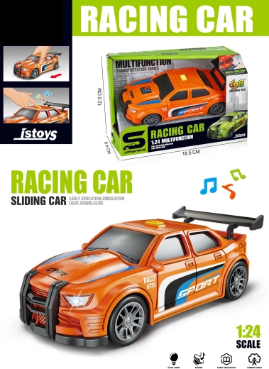 Voiture de course avec effets 16 cm – orange