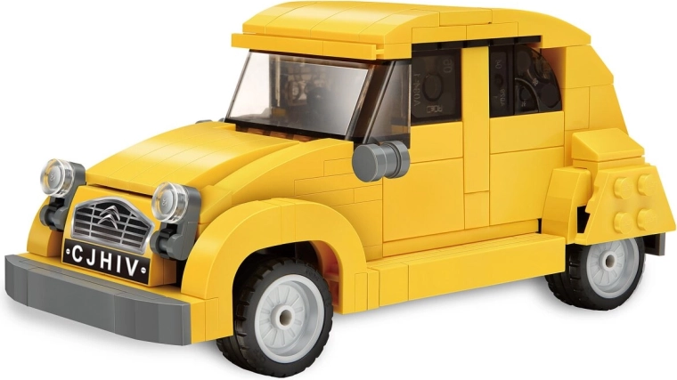 CaDA modèle de construction Citroën 2CV 1:24 jaune