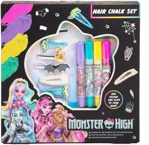 Craies pour cheveux Monster High – set avec barrettes