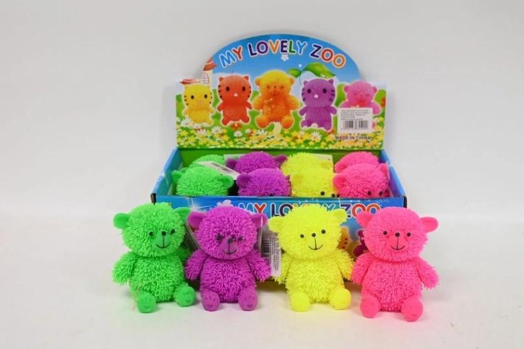 Ours lumineux anti-stress (12 pcs en présentoir)