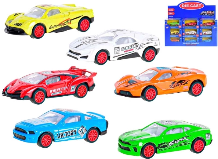 Petite voiture de sport en métal 1:64 avec rétrofriction