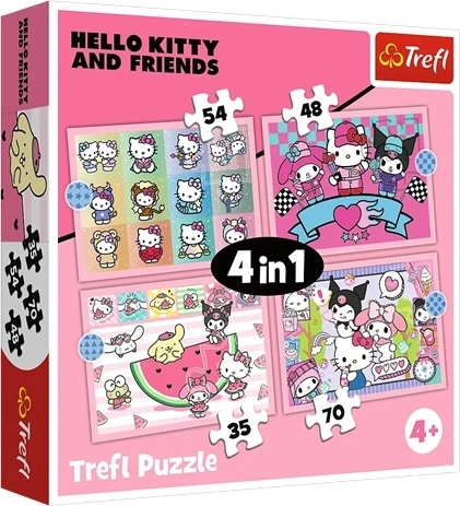 Puzzle Trefl 4 en 1 Douce aventure – Sanrio Hello Kitty