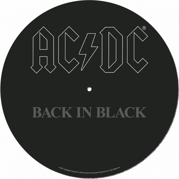 Tapis de platine vinyle AC/DC Back in Black
