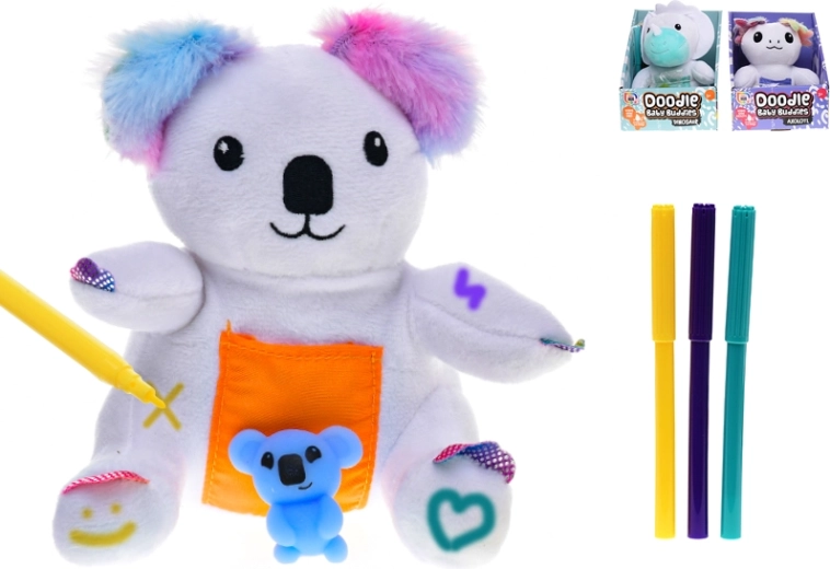 Peluche 15 cm – dinosaure, koala ou axolotl