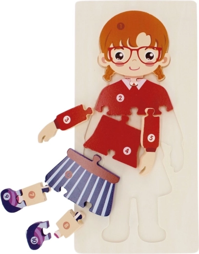 Puzzle en bois Fille