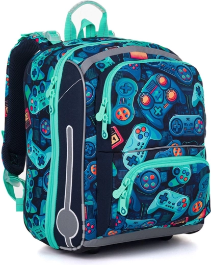 Cartable scolaire Topgal au motif gaming BEBE