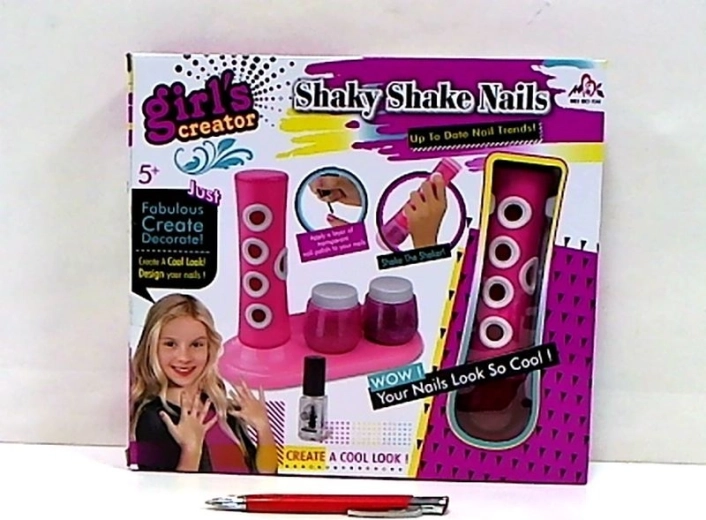 Kit de manucure pour enfants avec paillettes et shaker