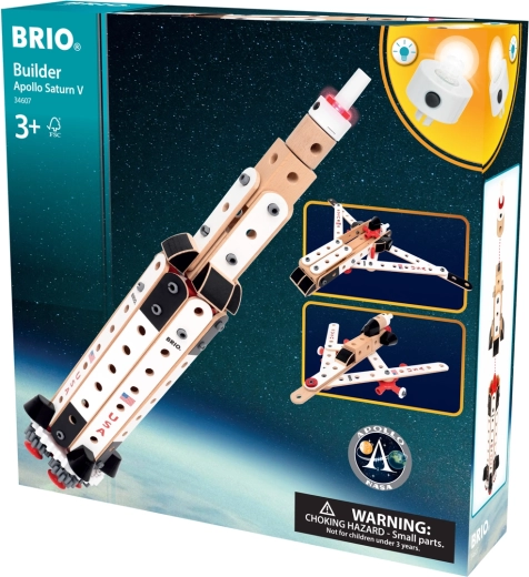 BRIO Builder NASA Apollo Saturn V – fusée et set créatif
