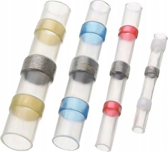 Connecteurs de soudure thermorétractables avec étain – lot de 250 pcs