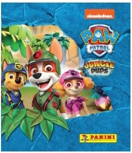 Panini PAW Patrol Jungle Pups autocollants – présentoir de vente (36 sachets)