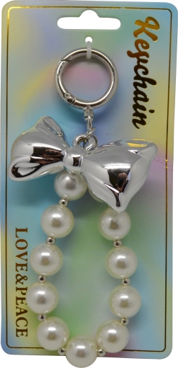 Porte-clés avec perles et nœud