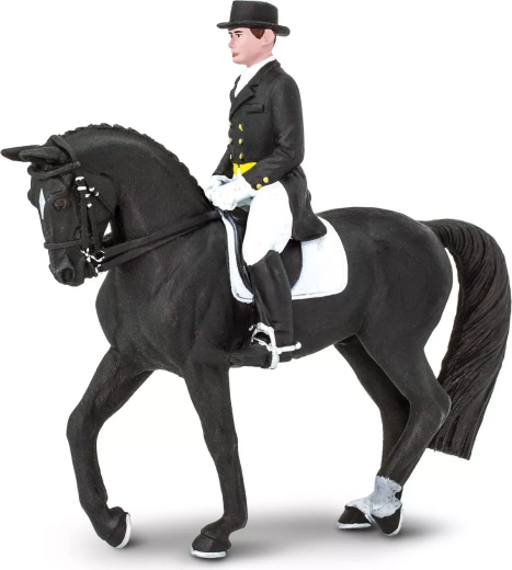 Safari Ltd. figurine cheval holsteiner avec cavalier